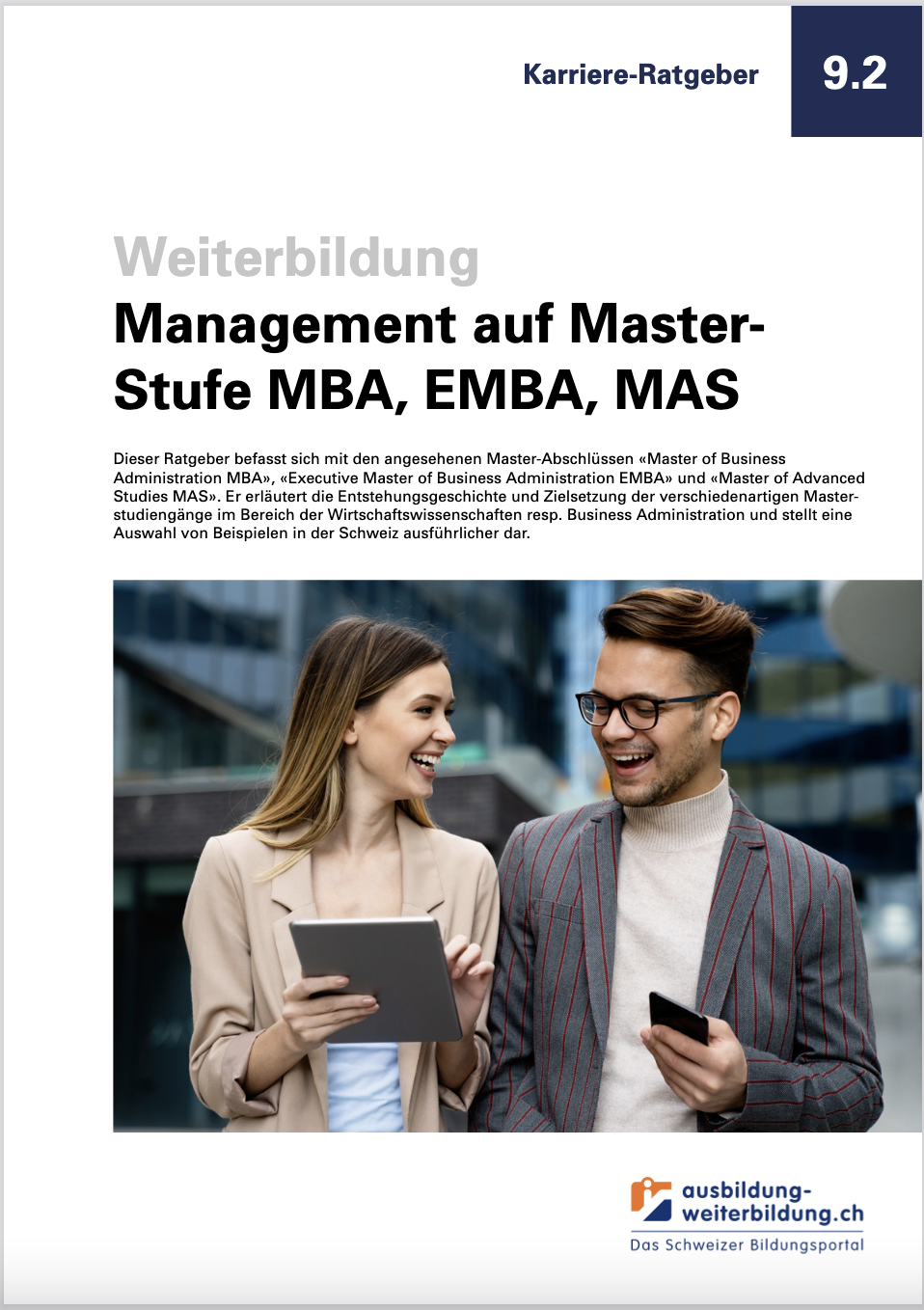 Ratgeber MBA, EMBA, MAS